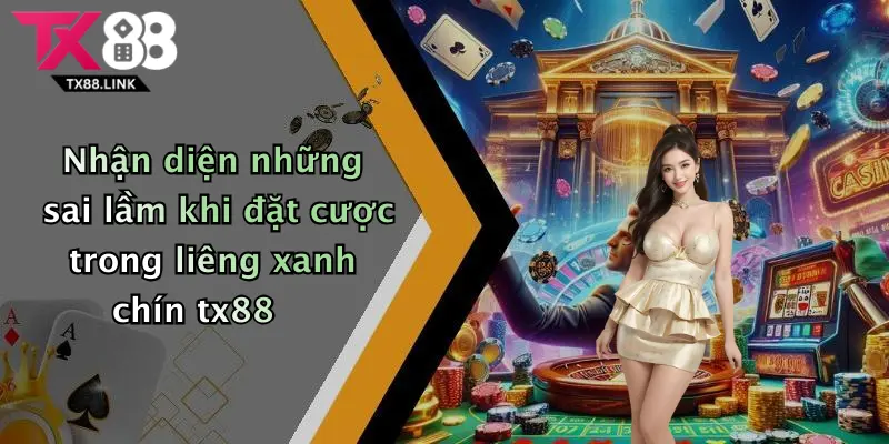 Nhận diện những sai lầm khi đặt cược trong liêng xanh chín tx88